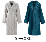 Peignoir col châle 100% coton éponge peigné 420 gr/m²  S M L XL XXL