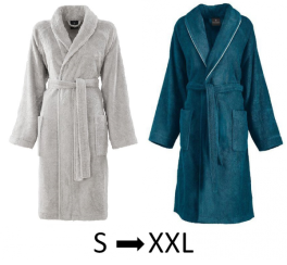 Shawl collar Bathrobe 100% cotton terry combed 420 gr/m²  S M L XL XXL