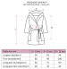 Children's hooded bathrobe 100% cotton terry 450 gr/m²