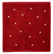 Hand towel 50x50 cm embroidered hazelnuts 100% cotton jacquard