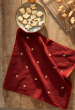 Hand towel 50x50 cm embroidered hazelnuts 100% cotton jacquard