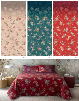 Duvet cover (and pillowcase) 100% cotton sateen Esperidi  Bassetti