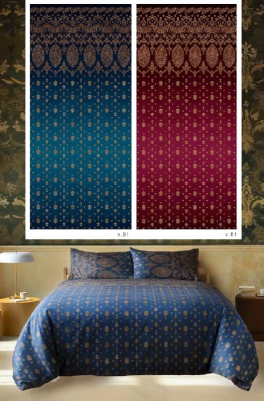 Duvet cover (and pillowcase) 100% cotton sateen Gold Decor  Bassetti