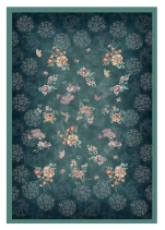 Plaid 135x190 cm Esperidi B1 Petrolio Grandfoulard Bassetti