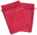 Gant de toilette Andorre 100% coton fuschia fantaisie