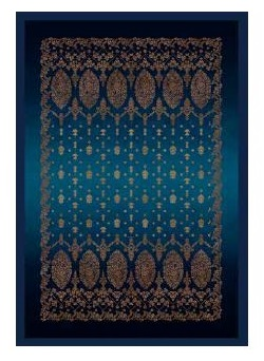 Plaid 135x190 cm Gold Decor B1 Blue Grandfoulard Bassetti