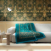 Plaid 135x190 cm Gold Decor B1 Blue Grandfoulard Bassetti
