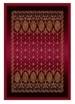 Plaid 135x190 cm Gold Decor R1 Bordeaux Grandfoulard Bassetti