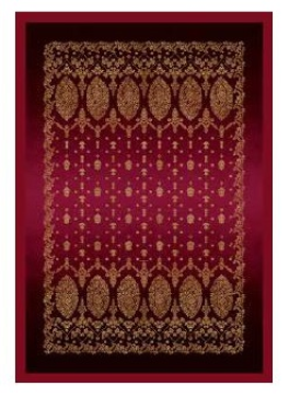 Plaid 135x190 cm Gold Decor R1 Bordeaux Grandfoulard Bassetti