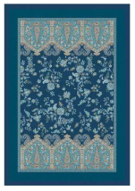 Plaid 135x190 cm Indian Roses B2 Blue Grandfoulard Bassetti