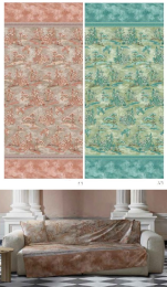 Scarf or throw furnishing decoration 180x270 or 270x270 Acquaforte Bassetti