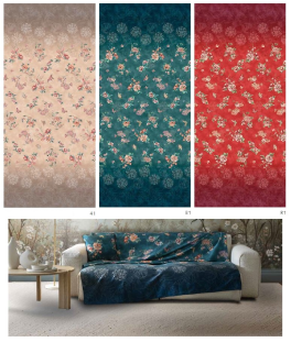 Scarf or throw furnishing decoration 180x270 or 270x270 Esperidi Bassetti