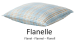 Pillowcase 100% cotton flannel, tartan, 170 gr/m², soft washable 60°C