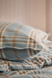 Pillowcase 100% cotton flannel, tartan, 170 gr/m², soft washable 60°C