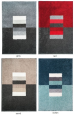 Bathmat rectangles colors 100% acrylic and non-skid