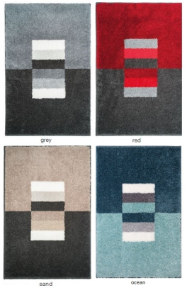 Bathmat rectangles colors 100% acrylic and non-skid