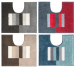 Tapis de bain rectangles couleurs 100% acrylique et antidérapant