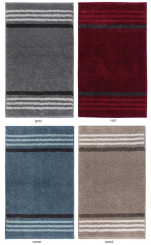 Tapis de bain lignes 100% acrylique et antidérapant