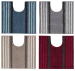 Bathmat lines 100% acrylic and non-skid