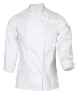 Veste de cuisine blanc Mani polycoton 65/35 modèle spéciale Dame