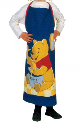 Winnie-the-Pooh Apron children 80x65 cm 100% cotton + small pocket