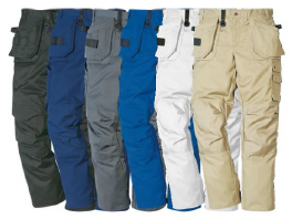 Professional trousers 65% polyester 35% cotton stretch, brushed inside